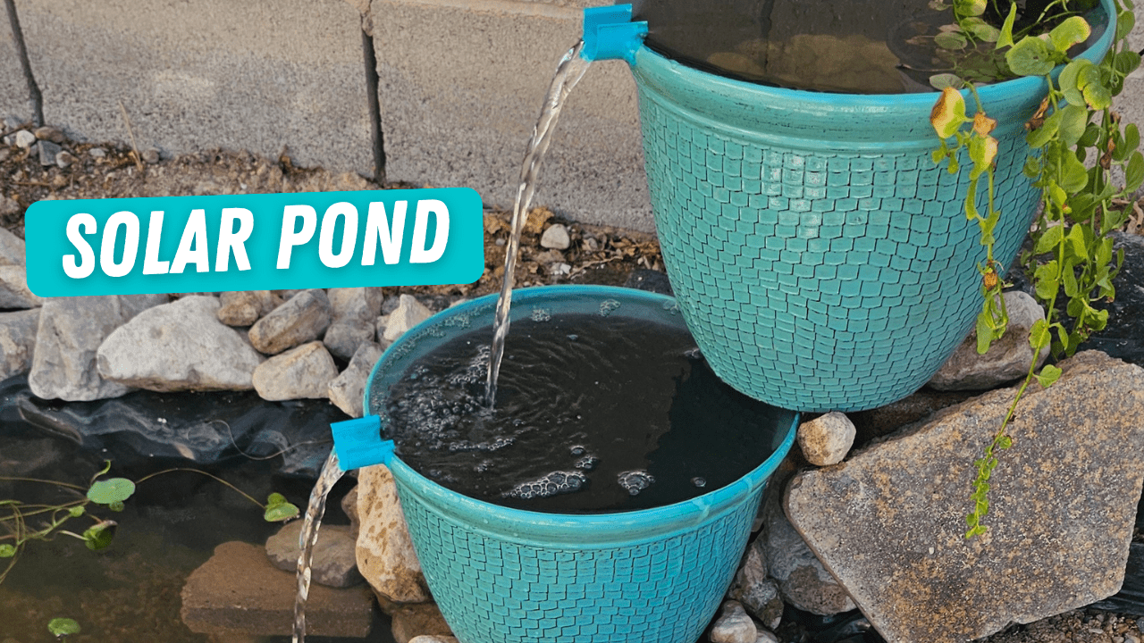How to Build a Small Pond with a Solar-Powered Cascading Fountain