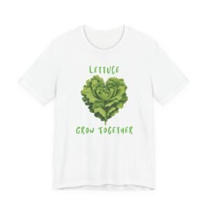 Lettuce Grow Together T-Shirt — Garden Love Heart Graphic Tee