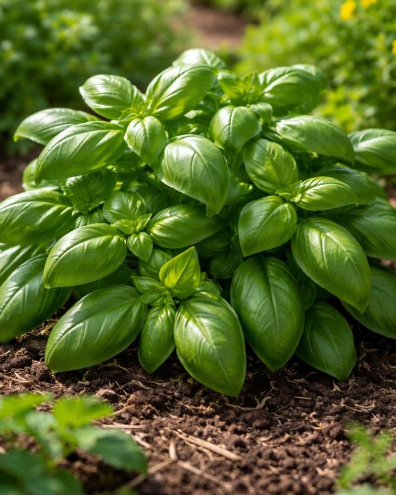 Basil growing