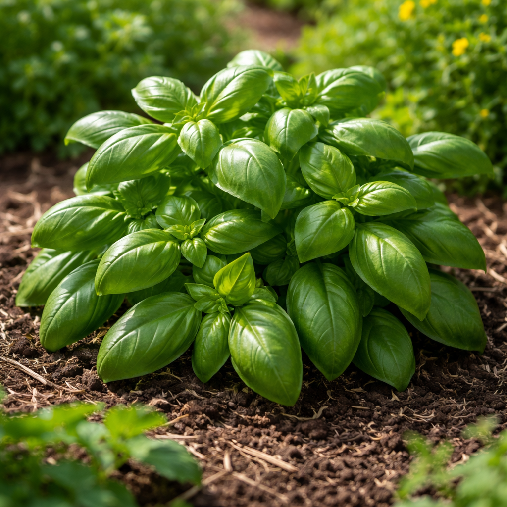 Basil growing