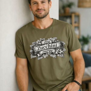 Big Zucchini Energy Funny Gardening Tshirt